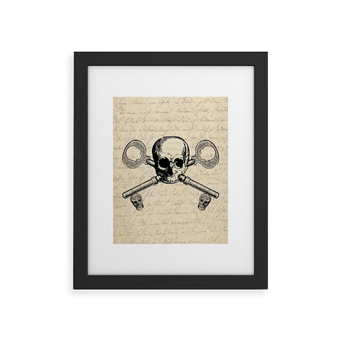 Heather Dutton Skeleton Key Framed Art Print