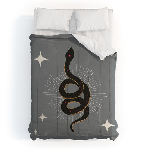 Heather Dutton Slither Gray Comforter