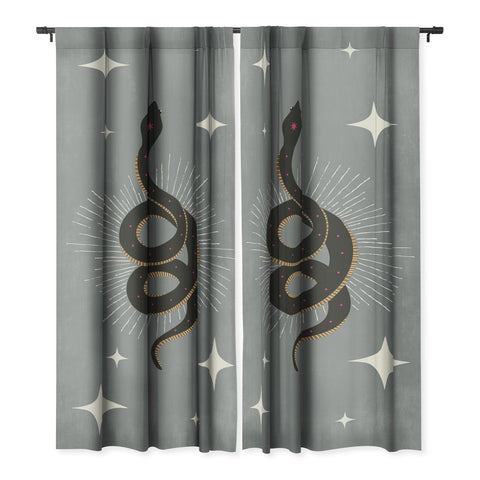 Heather Dutton Slither Gray Blackout Non Repeat