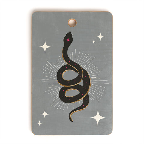 Heather Dutton Slither Gray Cutting Board Rectangle