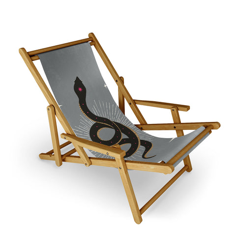 Heather Dutton Slither Gray Sling Chair