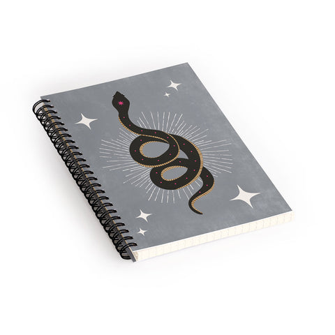 Heather Dutton Slither Gray Spiral Notebook