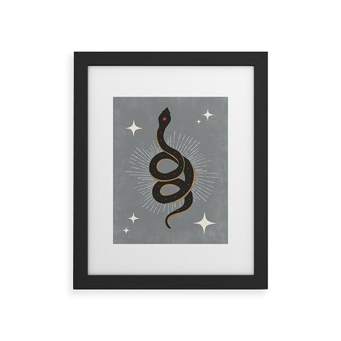 Heather Dutton Slither Gray Framed Art Print