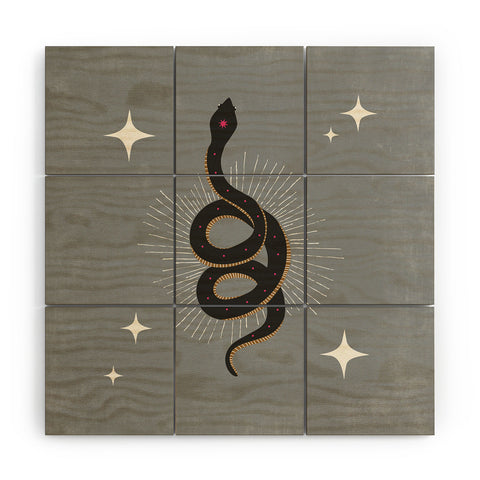 Heather Dutton Slither Gray Wood Wall Mural