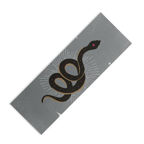 Heather Dutton Slither Gray Yoga Mat