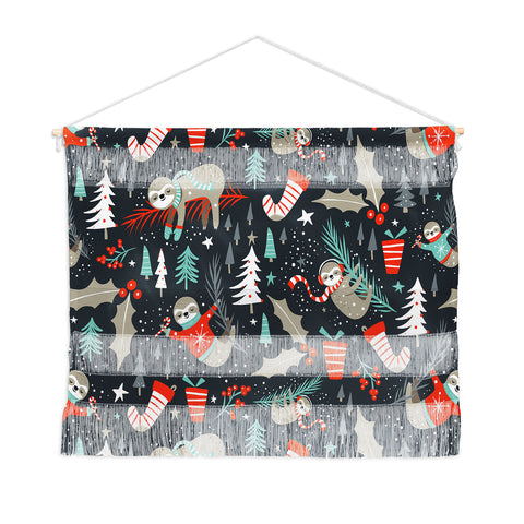 Heather Dutton Slothy Holidays Wall Hanging Landscape