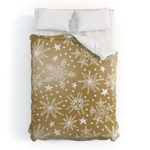 Heather Dutton Snow Squall Guilded Duvet Cover