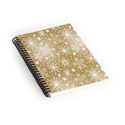 Heather Dutton Snow Squall Guilded Spiral Notebook