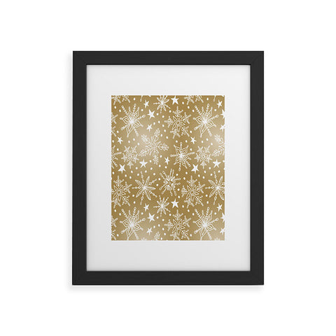 Heather Dutton Snow Squall Guilded Framed Art Print
