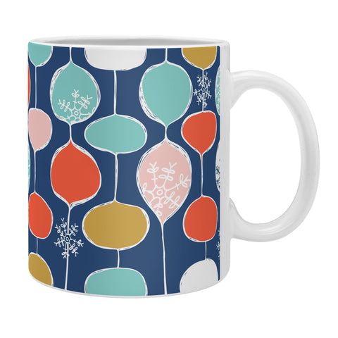 Heather Dutton Snowflake Holiday Bobble Chill Navy Coffee Mug