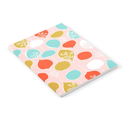 Heather Dutton Snowflake Holiday Bobble Chill Pink Notebook
