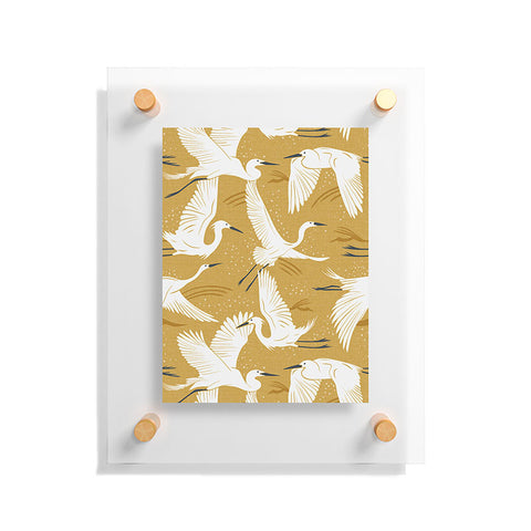 Heather Dutton Soaring Wings Goldenrod Yellow Floating Acrylic Print