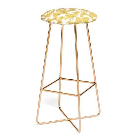 Heather Dutton Soaring Wings Goldenrod Yellow Bar Stool