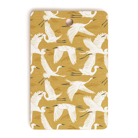 Heather Dutton Soaring Wings Goldenrod Yellow Cutting Board Rectangle