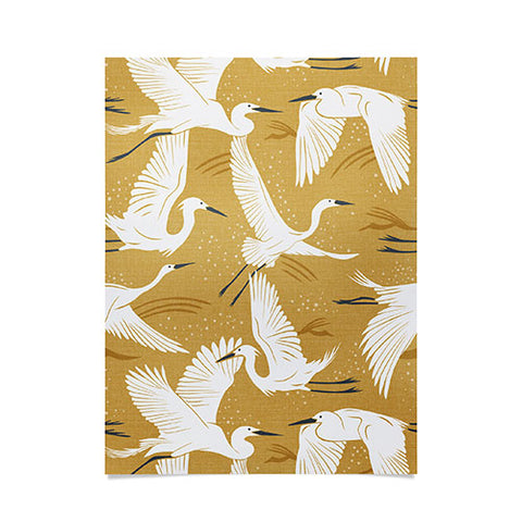 Heather Dutton Soaring Wings Goldenrod Yellow Poster