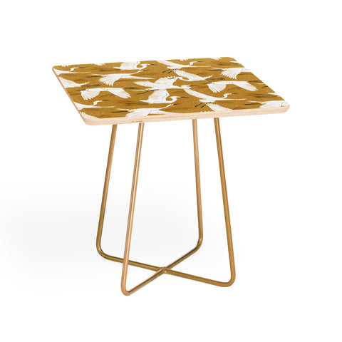 Heather Dutton Soaring Wings Goldenrod Yellow Side Table