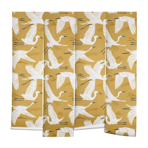 Heather Dutton Soaring Wings Goldenrod Yellow Wall Mural