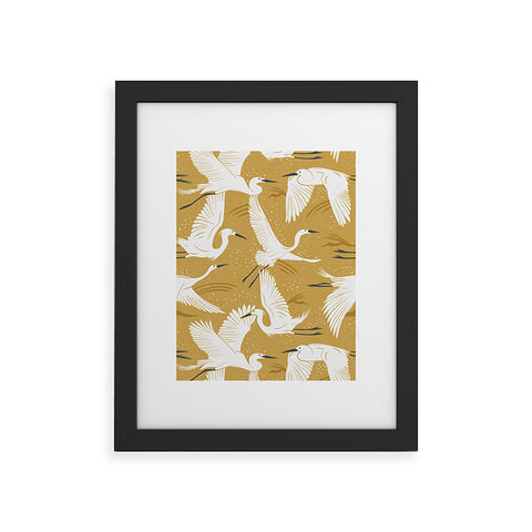 Heather Dutton Soaring Wings Goldenrod Yellow Framed Art Print