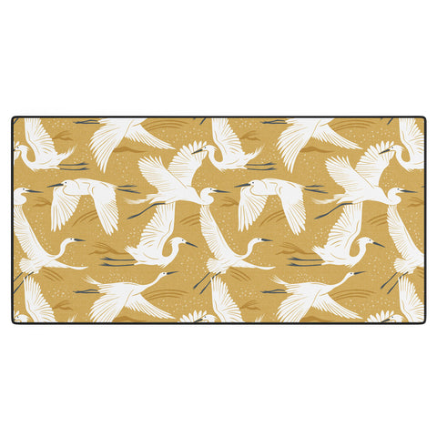 Heather Dutton Soaring Wings Goldenrod Yellow Desk Mat