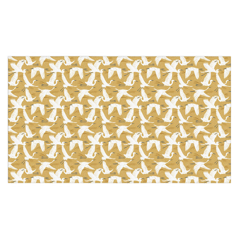 Heather Dutton Soaring Wings Goldenrod Yellow Tablecloth