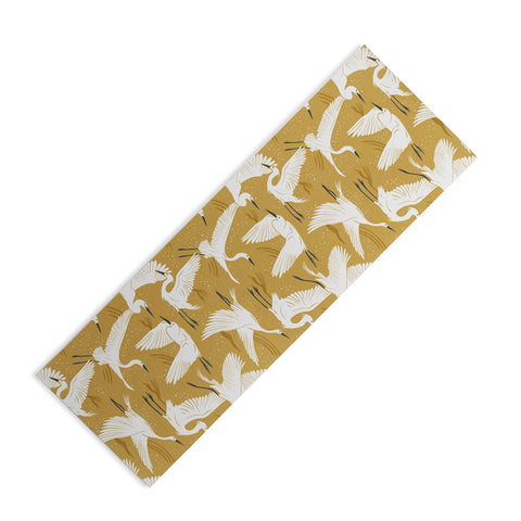 Heather Dutton Soaring Wings Goldenrod Yellow Yoga Mat