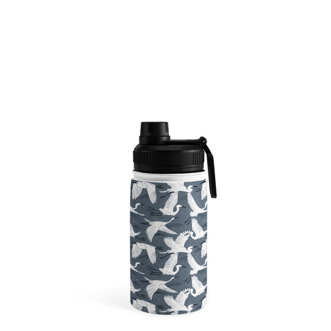 Heather Dutton Soaring Wings Steel Blue Grey Water Bottle