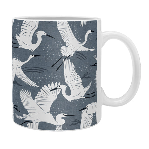 Heather Dutton Soaring Wings Steel Blue Grey Coffee Mug