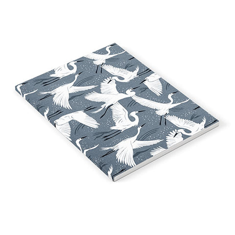 Heather Dutton Soaring Wings Steel Blue Grey Notebook