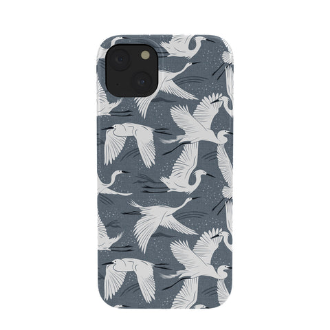 Heather Dutton Soaring Wings Steel Blue Grey Phone Case