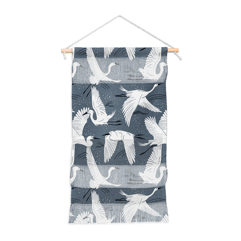 Heather Dutton Soaring Wings Steel Blue Grey Wall Hanging Portrait