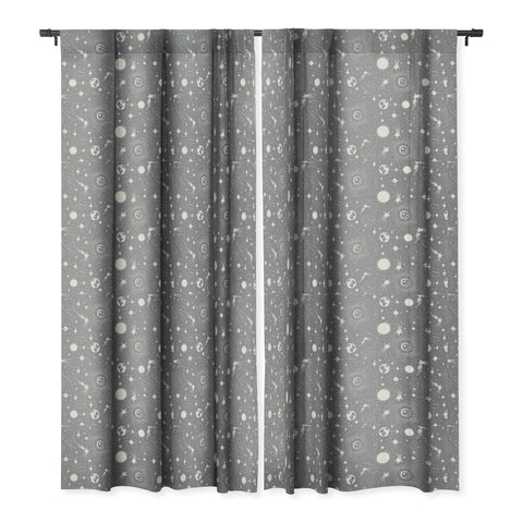 Heather Dutton Solar System Moondust Blackout Window Curtain