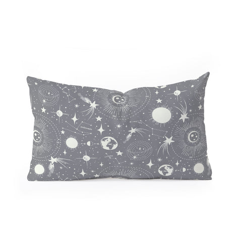 Heather Dutton Solar System Moondust Oblong Throw Pillow