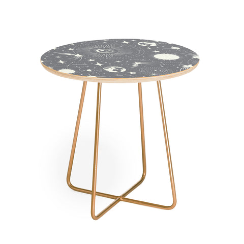 Heather Dutton Solar System Moondust Round Side Table