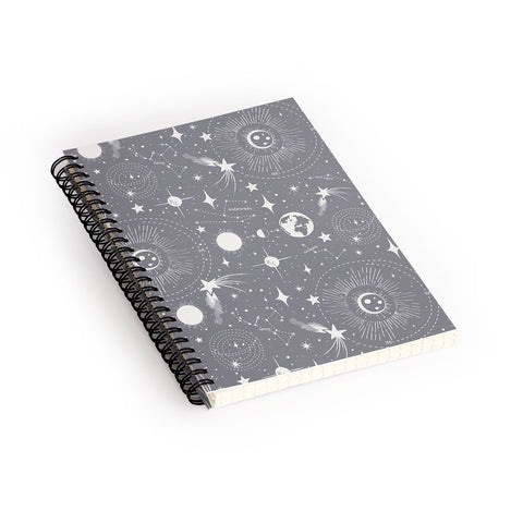 Heather Dutton Solar System Moondust Spiral Notebook