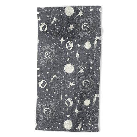 Heather Dutton Solar System Moondust Beach Towel