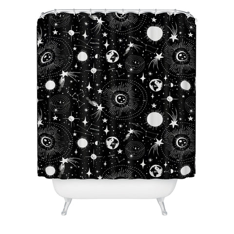 Heather Dutton Solar System Shower Curtain