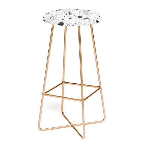 Heather Dutton Solar System White Bar Stool