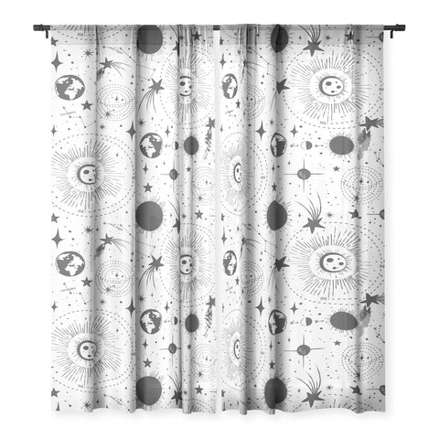 Heather Dutton Solar System White Sheer Non Repeat