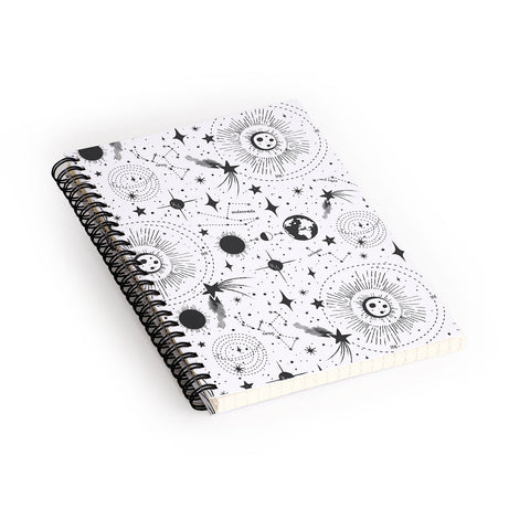 Heather Dutton Solar System White Spiral Notebook