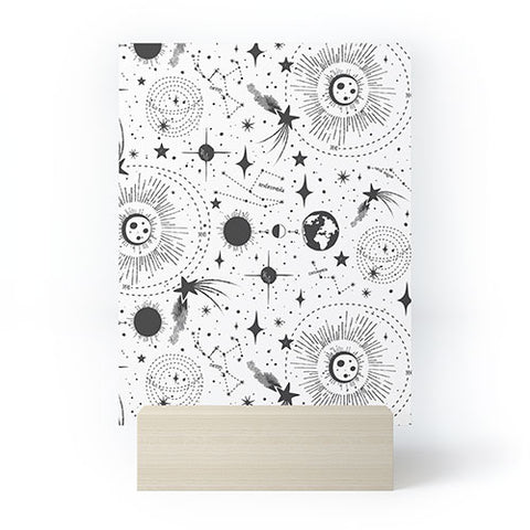 Heather Dutton Solar System White Mini Art Print