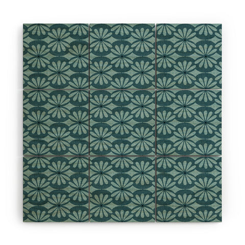 Heather Dutton Solstice Teal Wood Wall Mural
