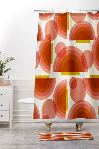 Heather Dutton Spectrum Shower Curtain And Mat