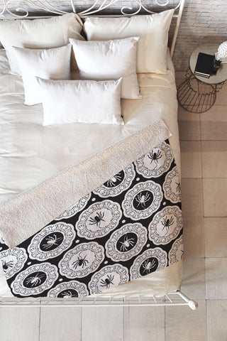 Heather Dutton Spiders Delight Fleece Throw Blanket