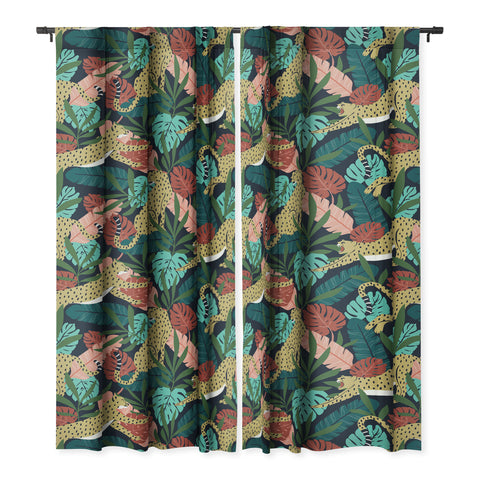 Heather Dutton Spotted Jungle Cheetahs Midnight Blackout Non Repeat