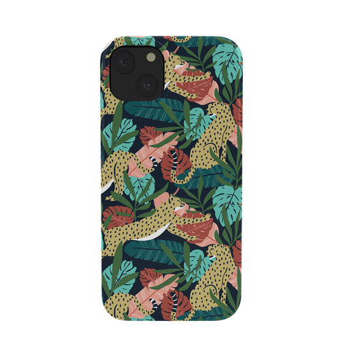 Heather Dutton Spotted Jungle Cheetahs Midnight Phone Case