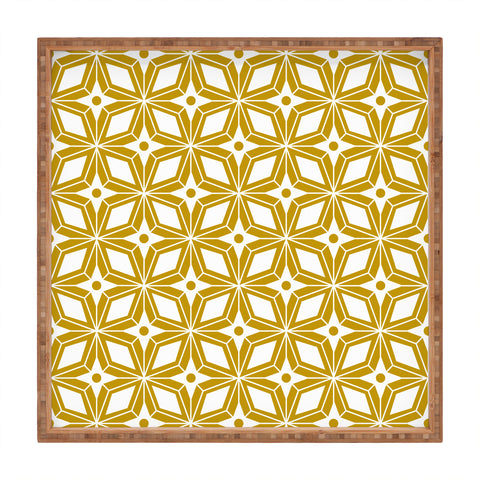 Heather Dutton Starbust Gold Square Tray
