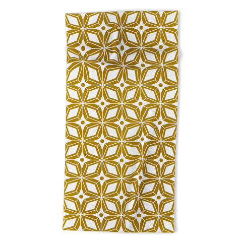 Heather Dutton Starbust Gold Beach Towel