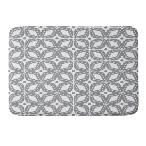 Heather Dutton Starbust Grey Memory Foam Bath Mat