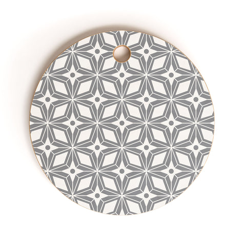 Heather Dutton Starbust Grey Cutting Board Round