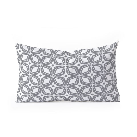 Heather Dutton Starbust Grey Oblong Throw Pillow